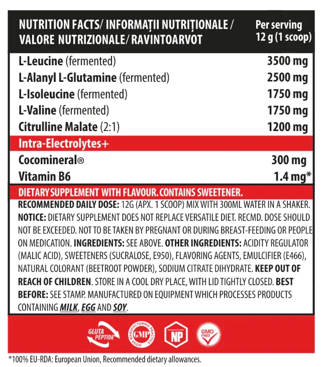 Aminoacizi pudra cu aroma de lychee BCAA-X5, 360g, Genius Nutrition 