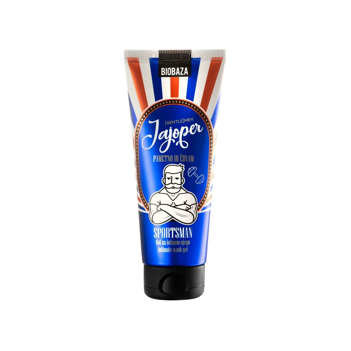 Gel intim pentru barbati cu Aloe Vera si Extract de portocala dulce & Salvie Jajoper Sportsman, 100ml, Biobaza