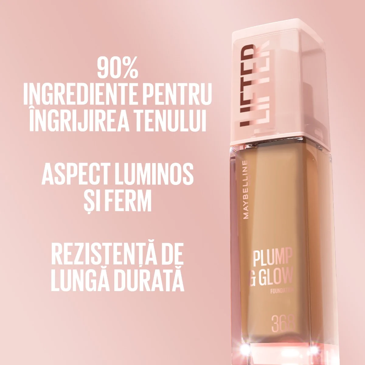 Fond de ten Lifter Plump & Glow Nr. 116, 30ml, Maybelline