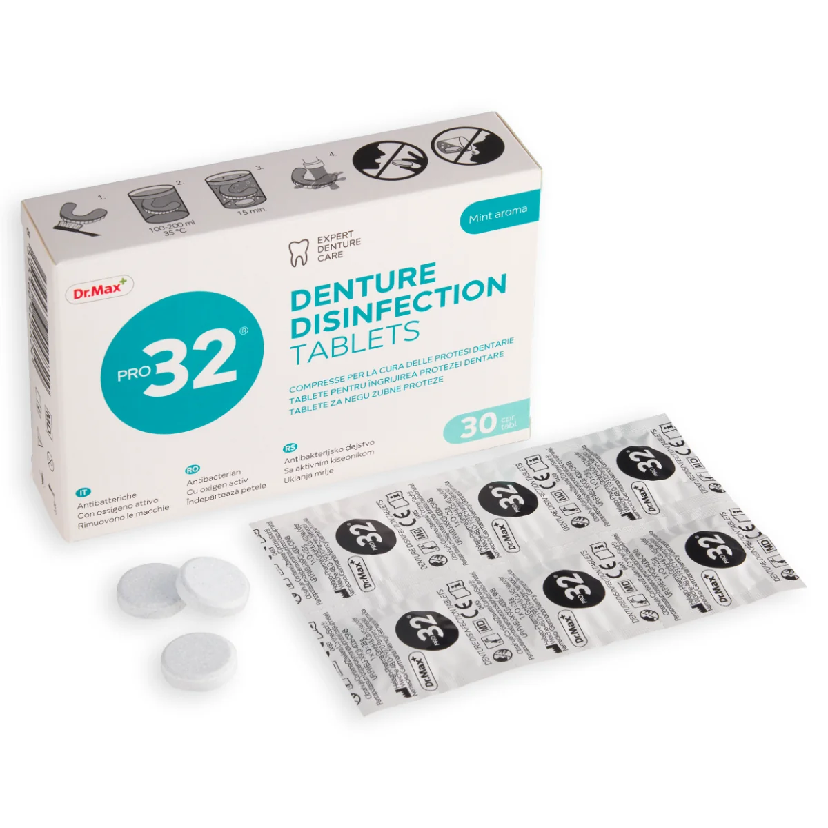 Pro32 Tablete pentru proteza dentara, 30 bucati