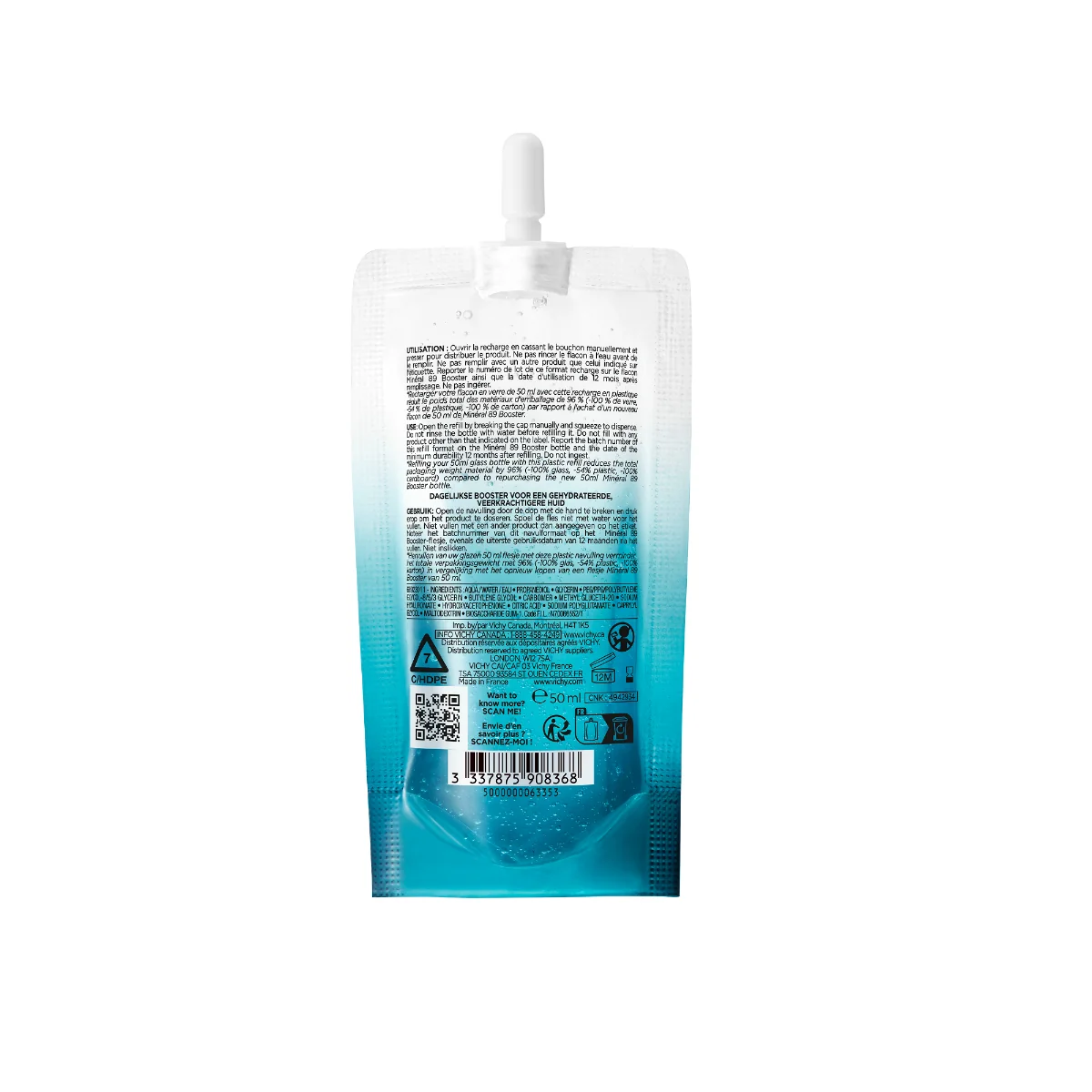Rezerva booster gel zilnic Mineral 89, 50ml, Vichy 