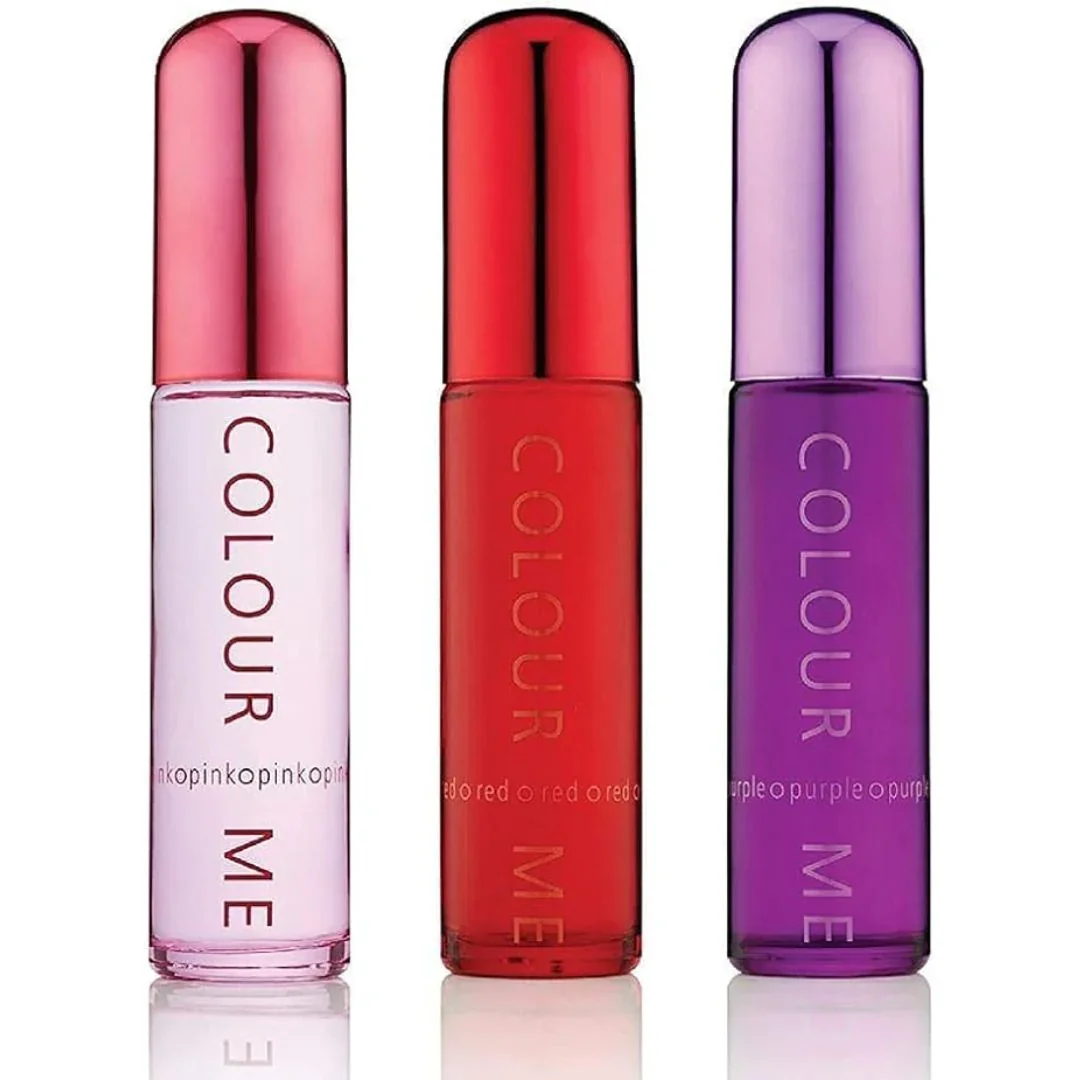 Set Parfumuri de dama Red Pink Purple, 3 x 50ml, Milton-Lloyd Fragrances