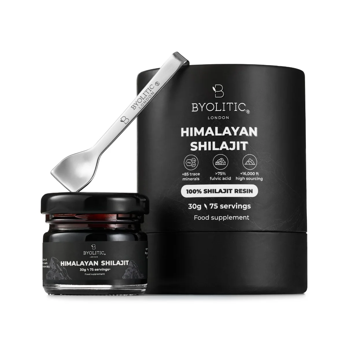 Shilajit Himalayan 400mg, 30g, Byolitic