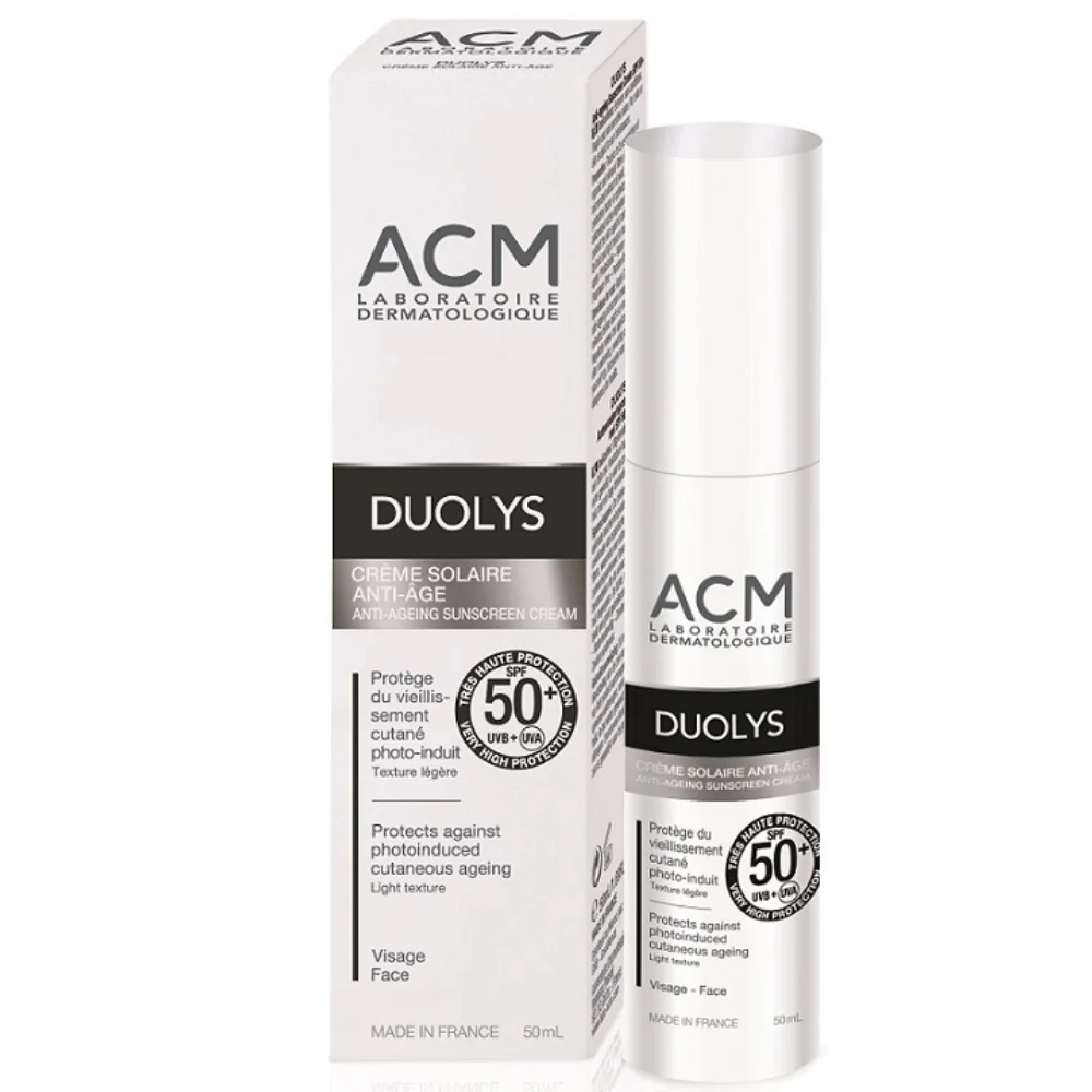 Crema pentru protectie solara anti-imbatranire SPF 50+ Duolys, 50ml, ACM