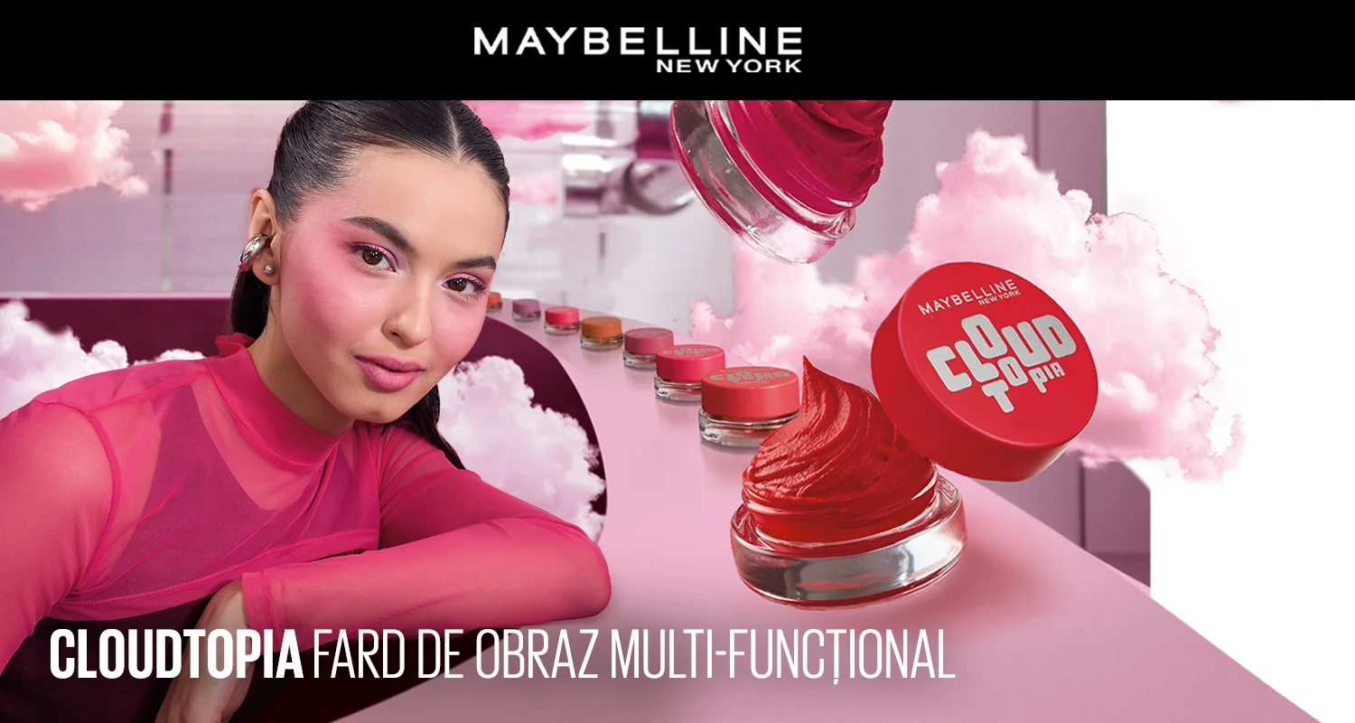 Maybelline Cloudtopia, fard de obraz multifunctional cu textura cremoasa. Maybelline Cloudtopia, fard de obraz multifunctional cu textura cremoasa.