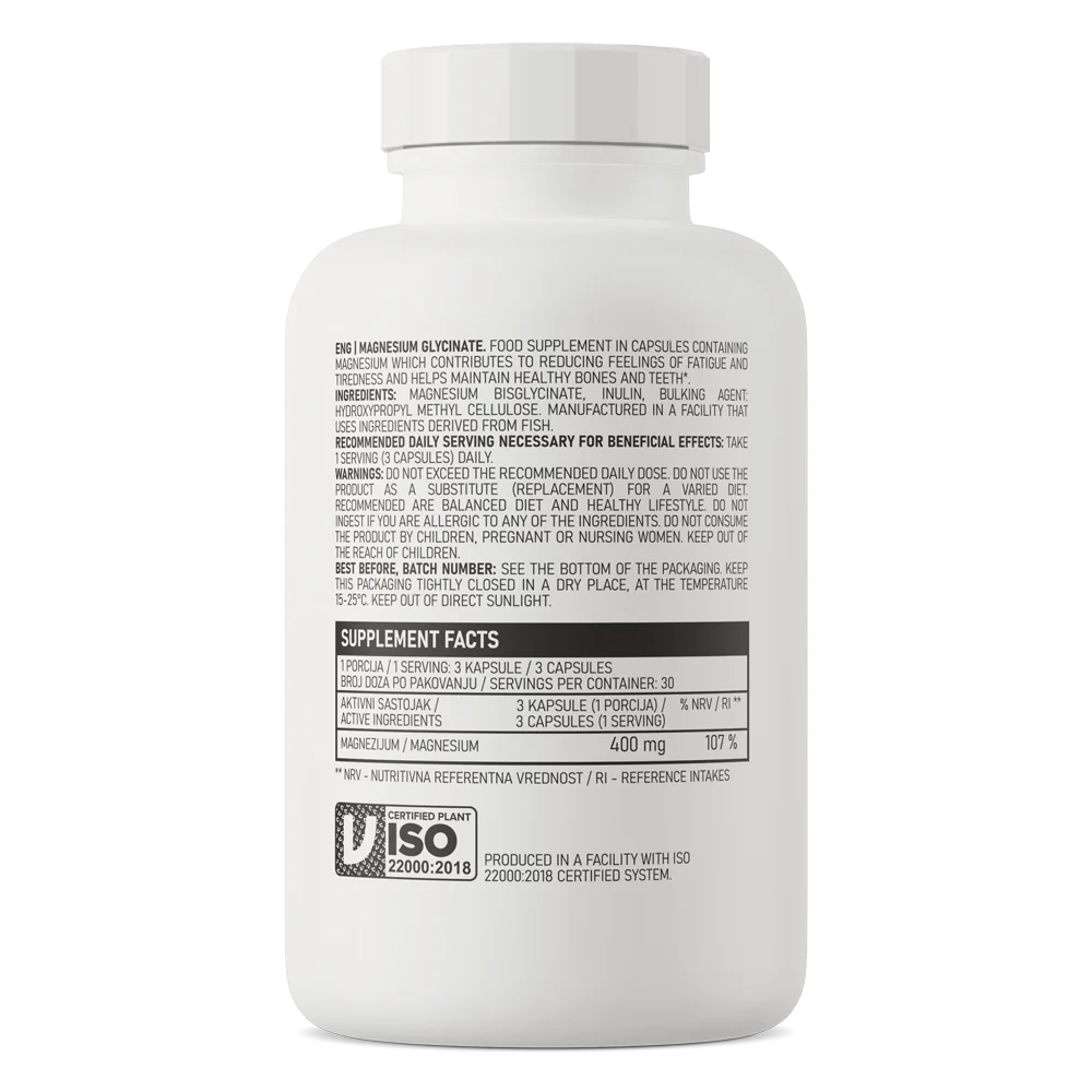 Magneziu Glicinat, 90 capsule, OstroVit