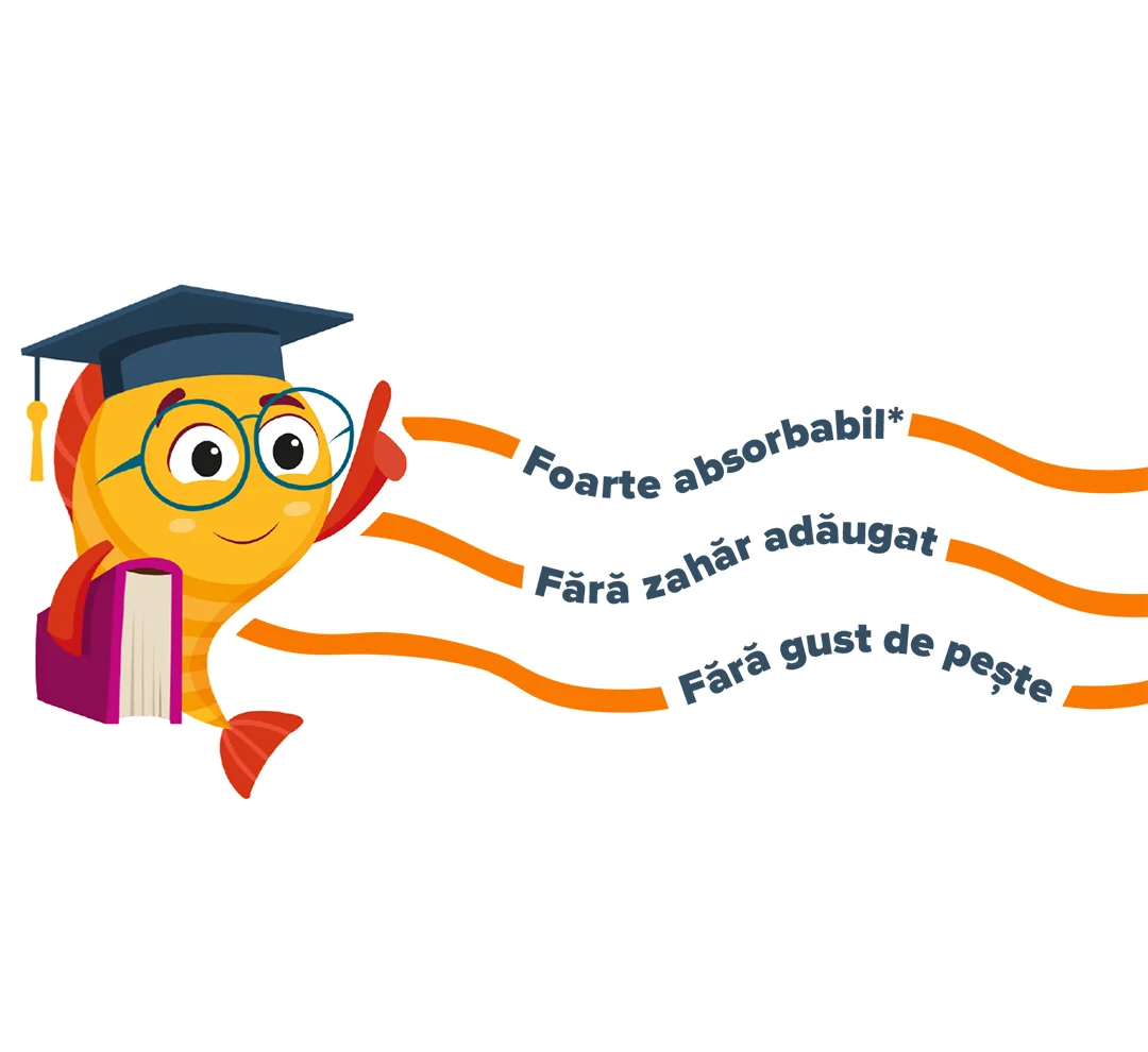 Foarte absobabil/ Fara zahar adaugat / Fara gust de peste Foarte absobabil/ Fara zahar adaugat / Fara gust de peste