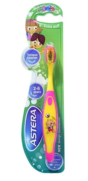 Periuta de dinti pentru copii extra moale 2-6 ani, 1 bucata, Astera