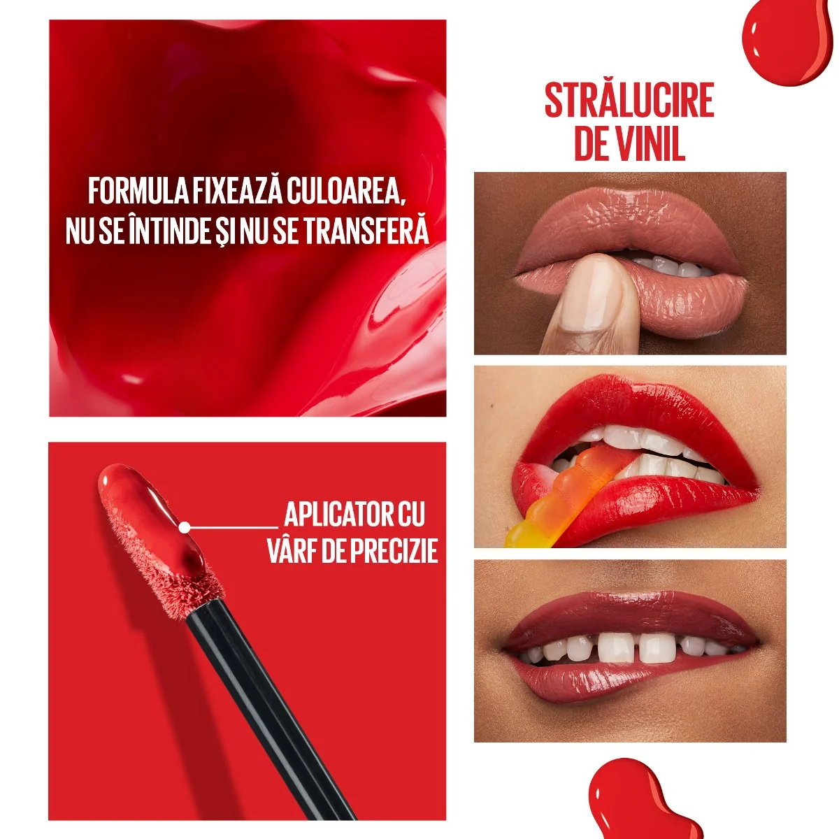 Ruj lichid rezistent cu stralucire de vinil Superstay Ink 15 Peachy, 4.2ml, Maybelline