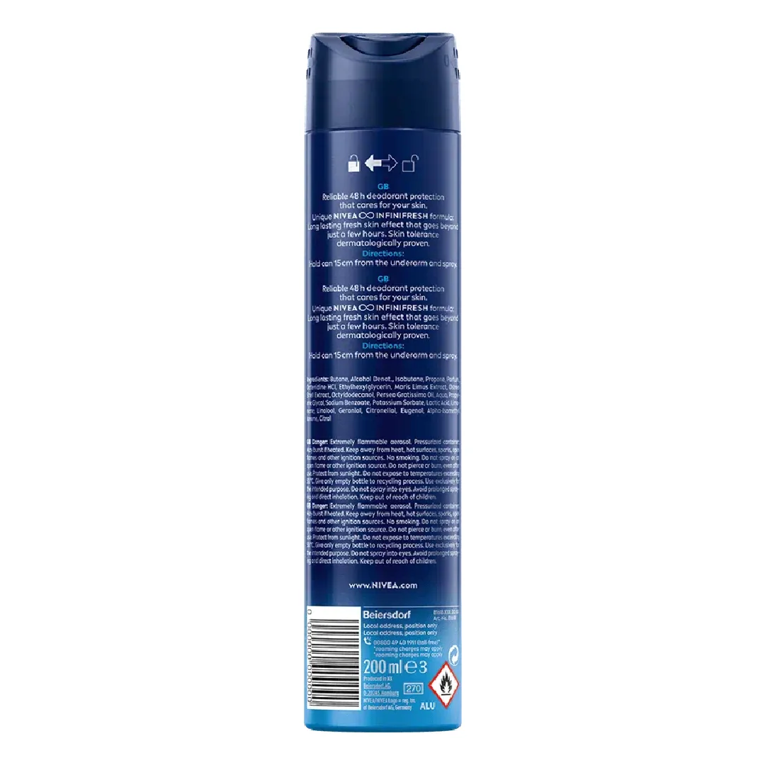 Deodorant spray pentru barbati Fresh, 200ml, Nivea