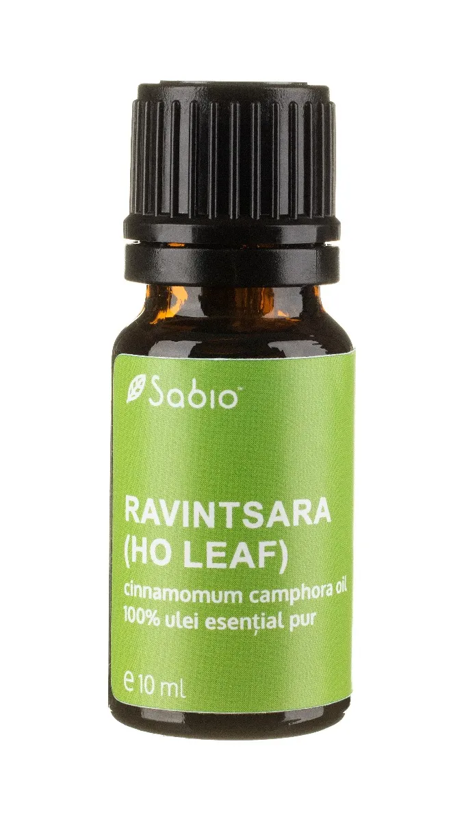 Ulei esential de ravintsara (ho leaf)(cinnamomum camphora), 10ml, Sabio