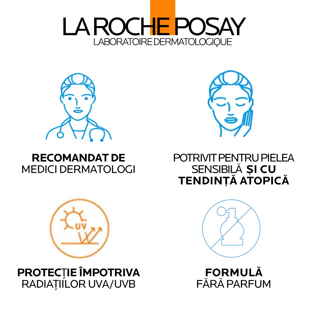 Spray invizibil cu protectie solara potrivit pentru pielea sensibila sau cu tendinta atopica a copiilor SPF50+ Anthelios UVMUNE 400 Dermo-Pediatrics, 200ml, La Roche-Posay