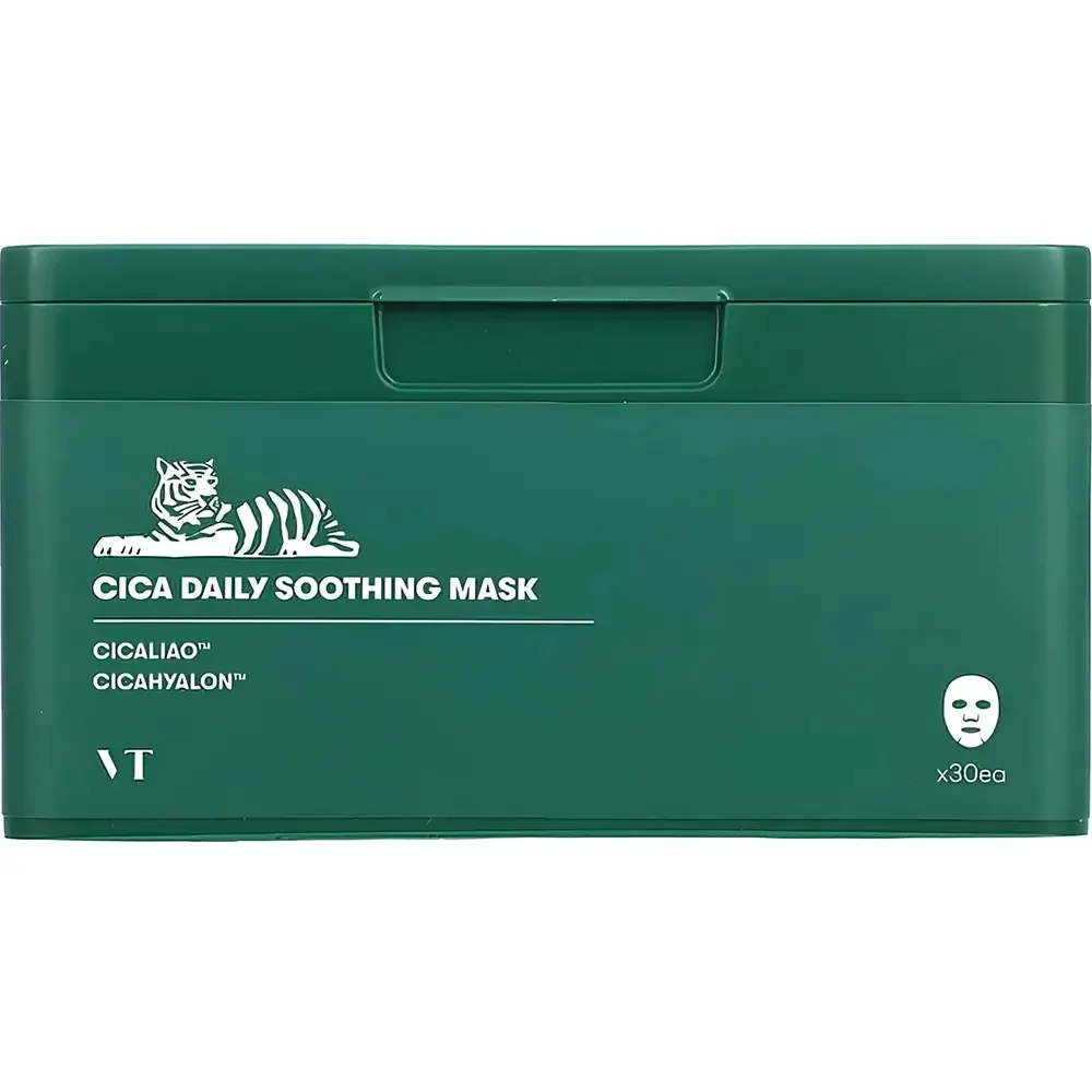 Set masti calmante pentru fata Cica Daily Soothing, 30 bucati, VT Cosmetics