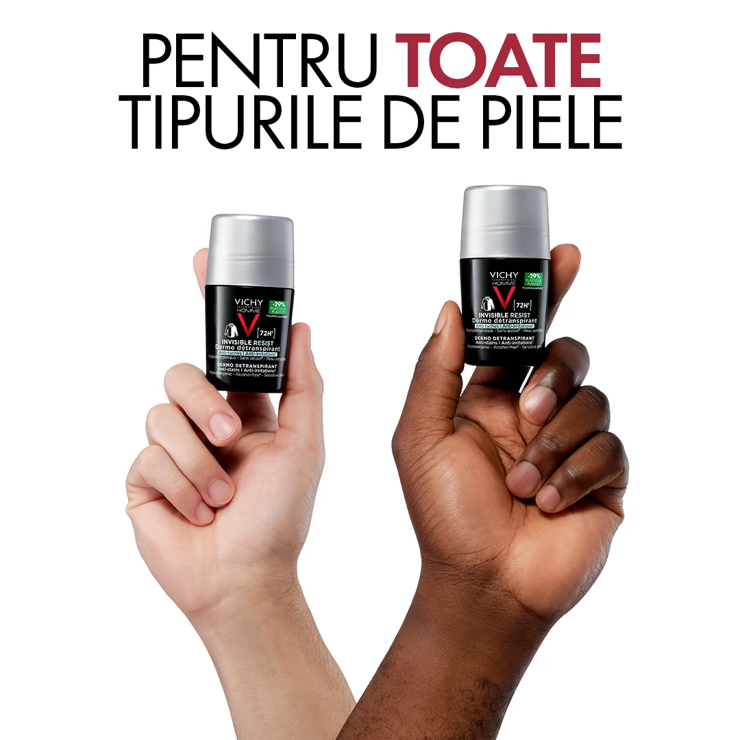 Deodorant Roll-on Invisible Resist 72h Homme, 50ml, Vichy