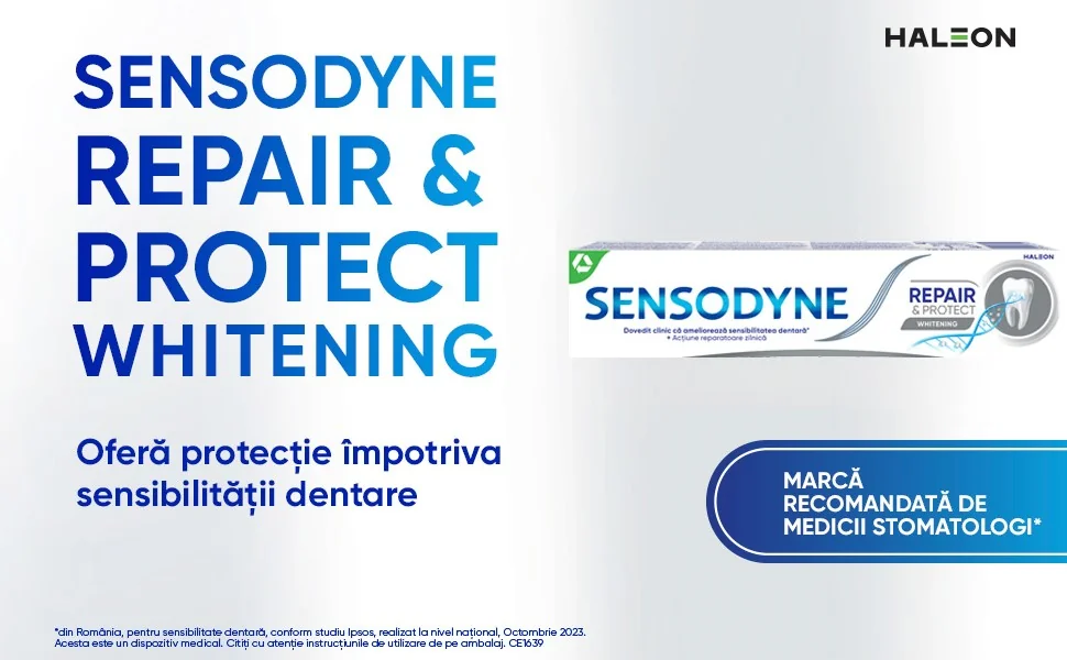 Pasta de dinti Repair & Protect Whitening preznetare Pasta de dinti Repair & Protect Whitening preznetare