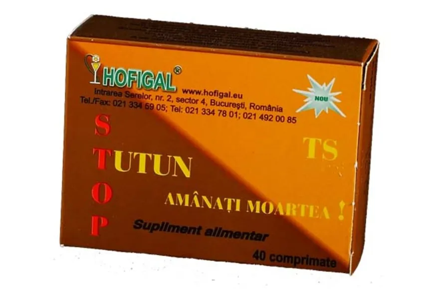 Tutun Stop, 40 comprimate, Hofigal
