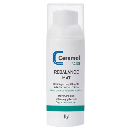 Gel reechilibrant pentru ten gras si acnee Rebalance Mat, 50ml, Ceramol