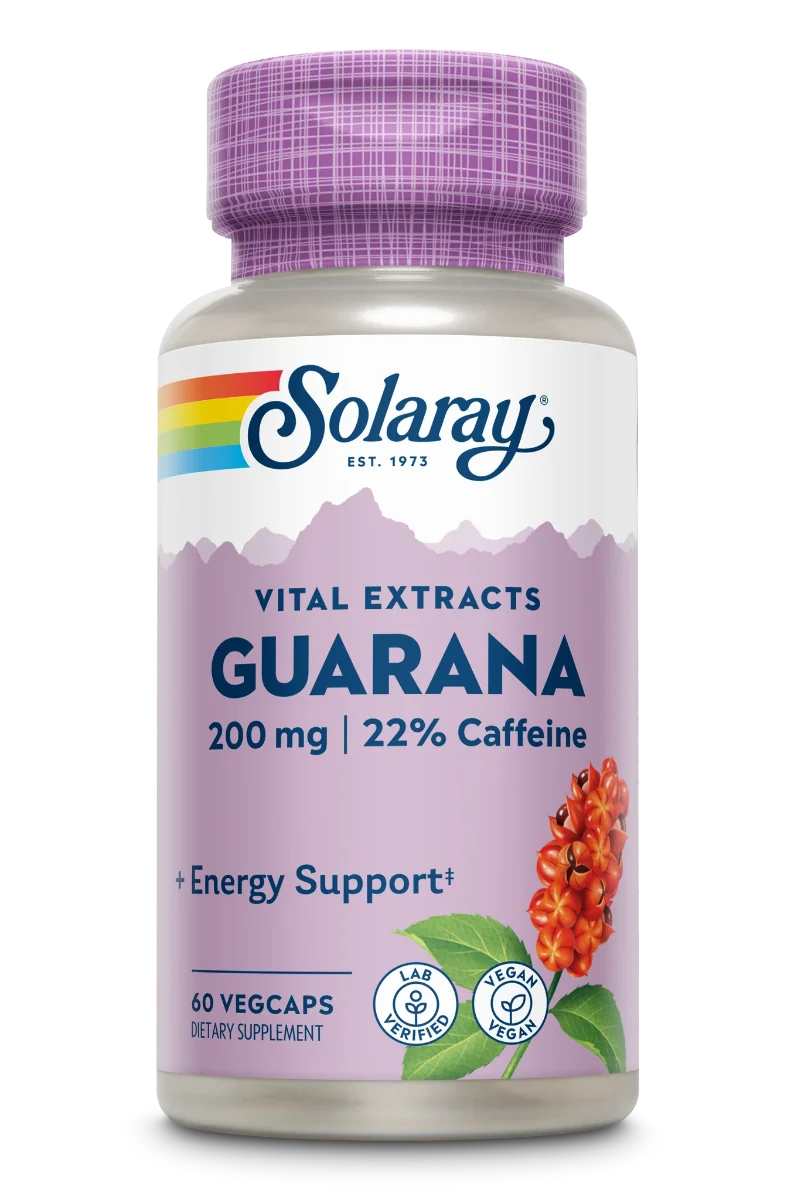 Guarana Solaray, 60 capsule vegetale, Secom