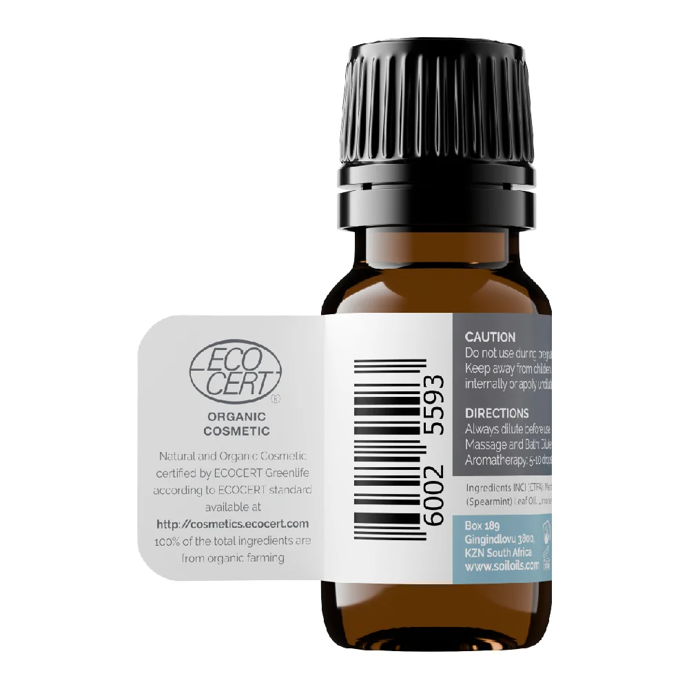 Ulei Esential Menta Creata Pur 100% Organic, 10ml, Soil