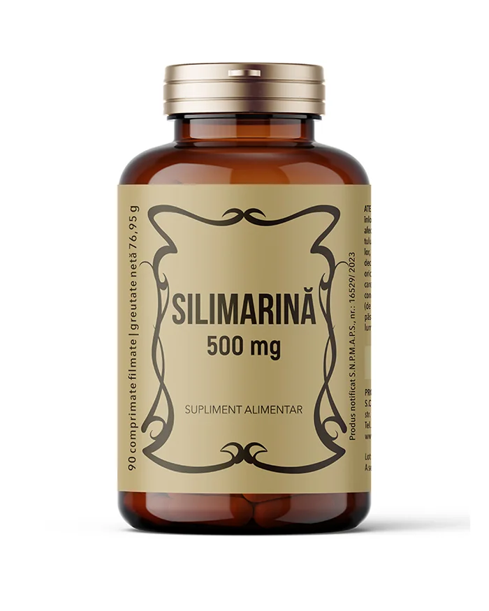 Silimarina 500mg, 90 comprimate filmate, Laboratoarele Remedia