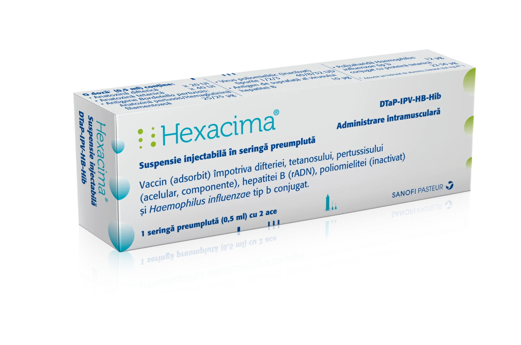 Hexacima 0.5ml suspensie injectabila, 1 seringa preumpluta, Sanofi | Dr ...