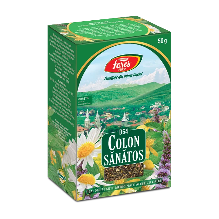 Ceai Colon Sanatos D64, 50g, Fares