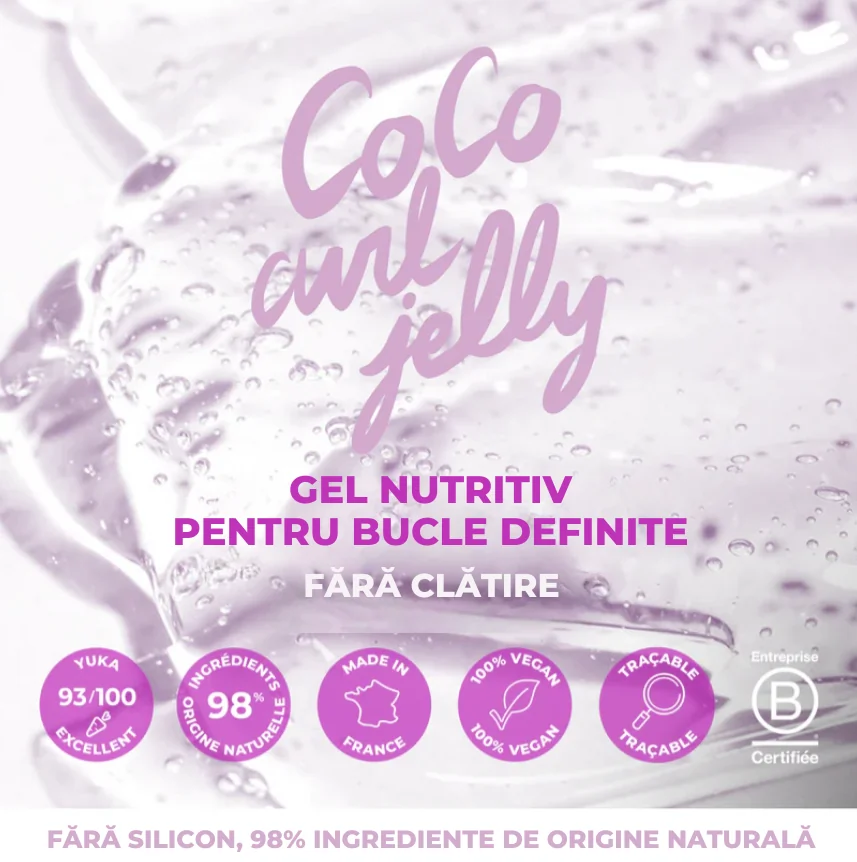 Gel fara clatire pentru bucle definite cu ulei de cocos organic, 200ml, Energie Fruit