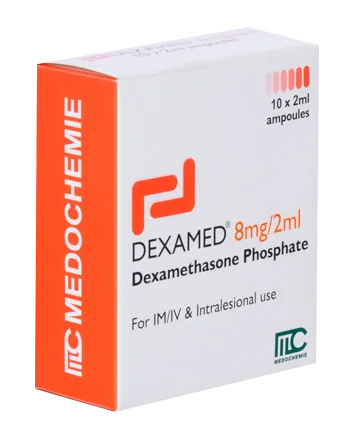Dexamed solutie injectabila 8mg/2ml, 10 fiole, Medochemie