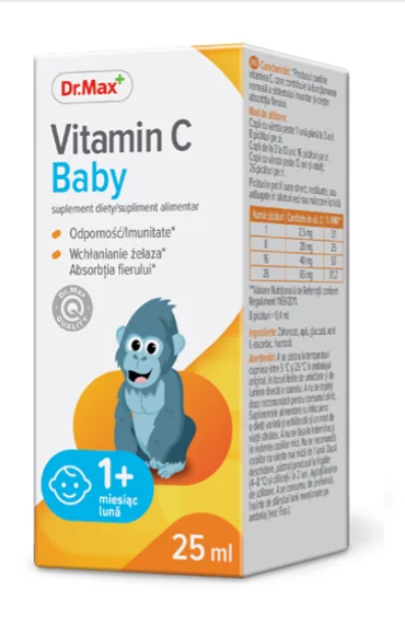 Dr. Max Vitamin C Baby picaturi, 25ml 