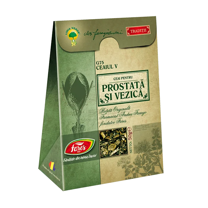Ceaiul V pentru prostata si vezica G75, 50g, Fares