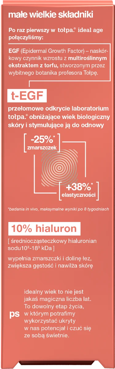 Crema pentru zona ochilor Ideal Age Filler, 15ml, Tolpa