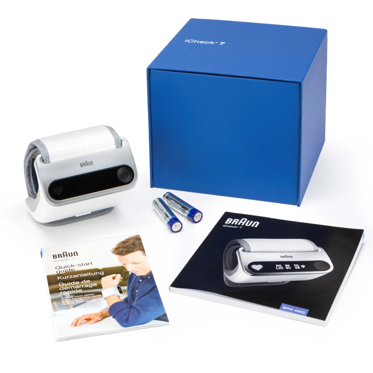 Tensiometru tip bratara cu Bluetooth iCheck7, 1 bucata, Braun