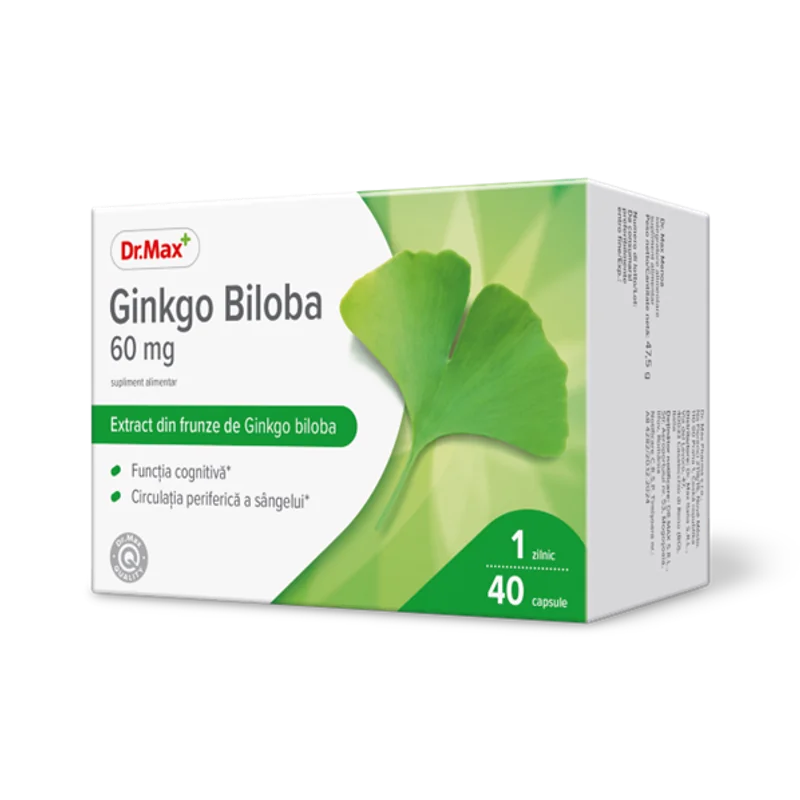 Dr. Max Ginkgo Biloba 60mg, 40 capsule moi