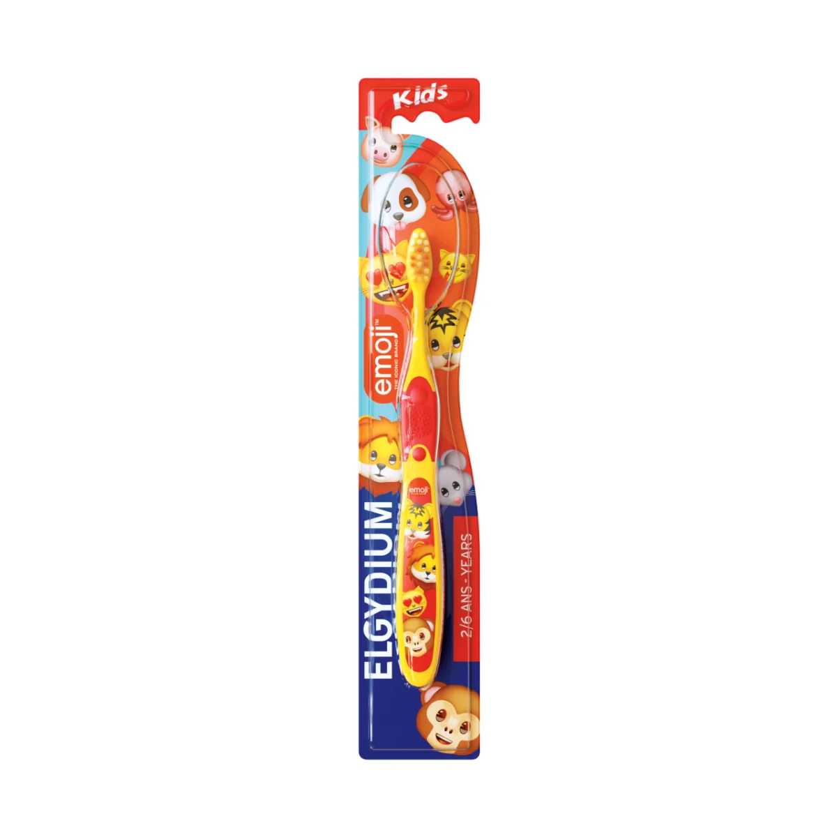 Periuta de dinti pentru copii intre 2-6 ani Emoji, 1 bucata, Elgydium