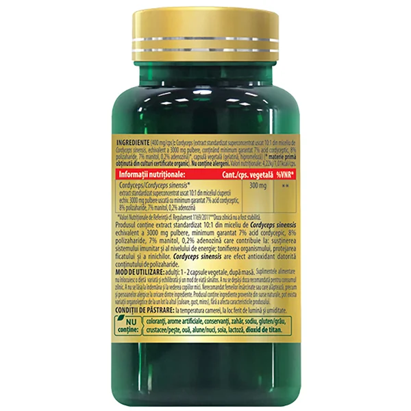 Cordyceps 300mg, 30 capsule, Cosmopharm