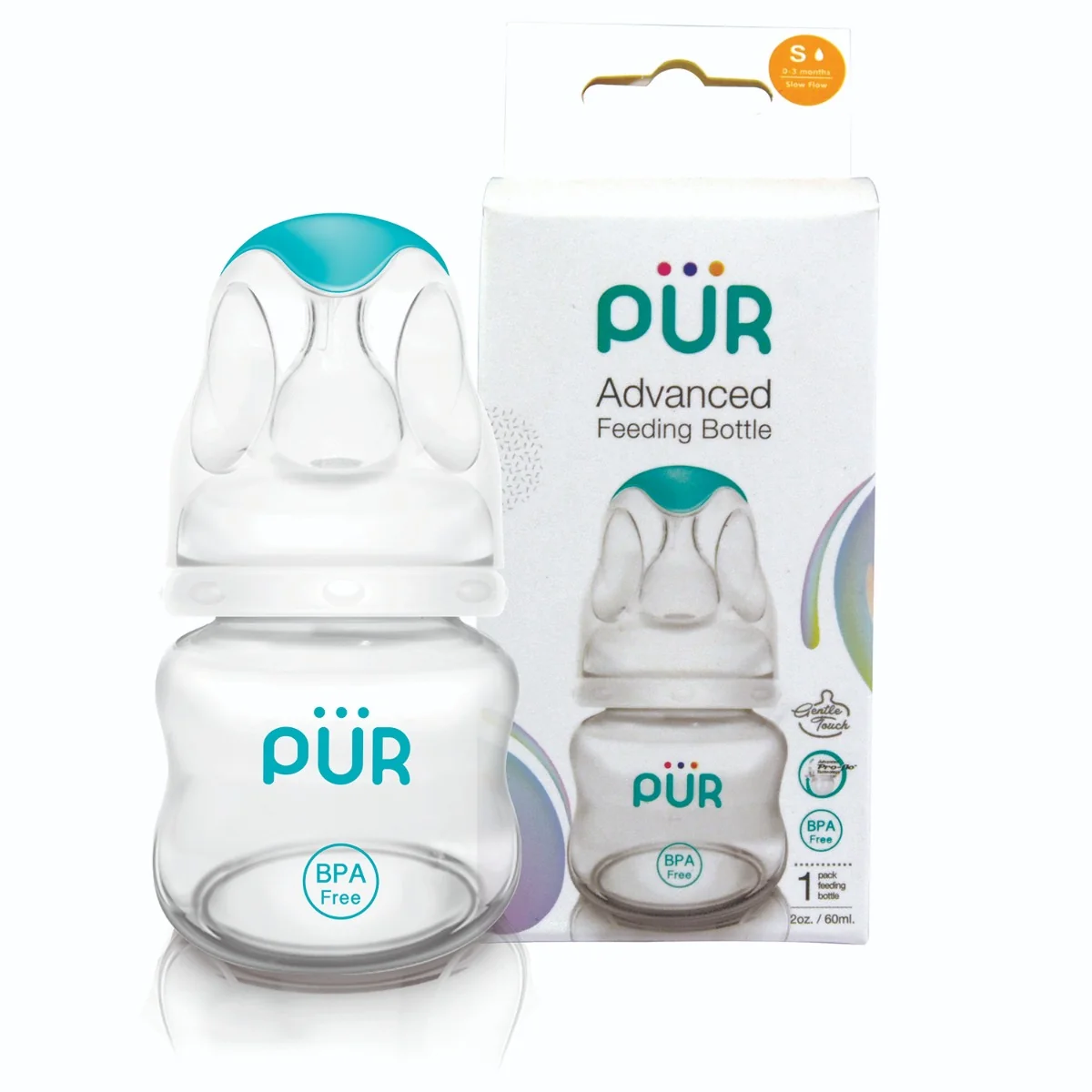 Biberon Advanced, 60ml, PUR