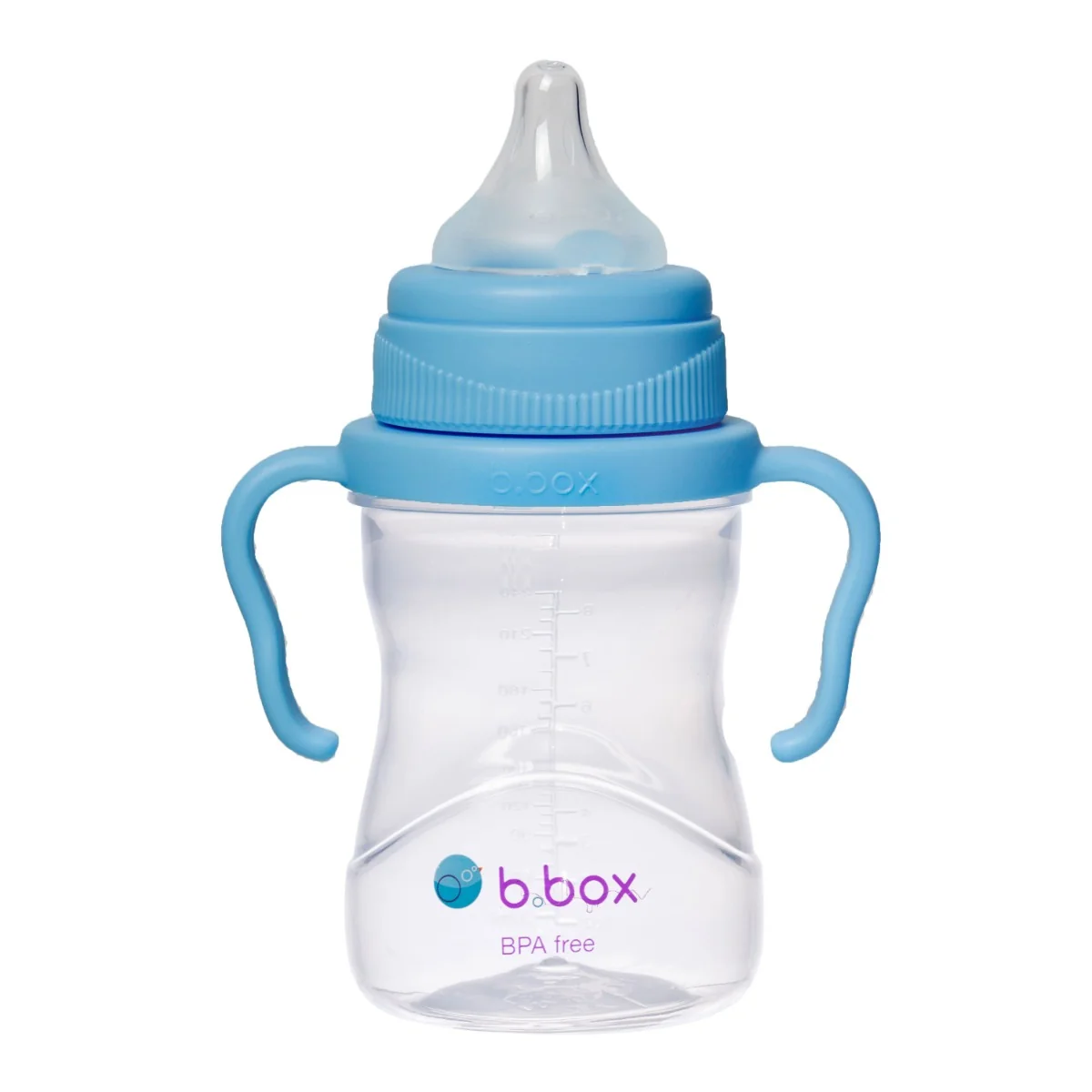 Cana cu 4 capace pentru +4 luni Albastru, 240ml, Bbox