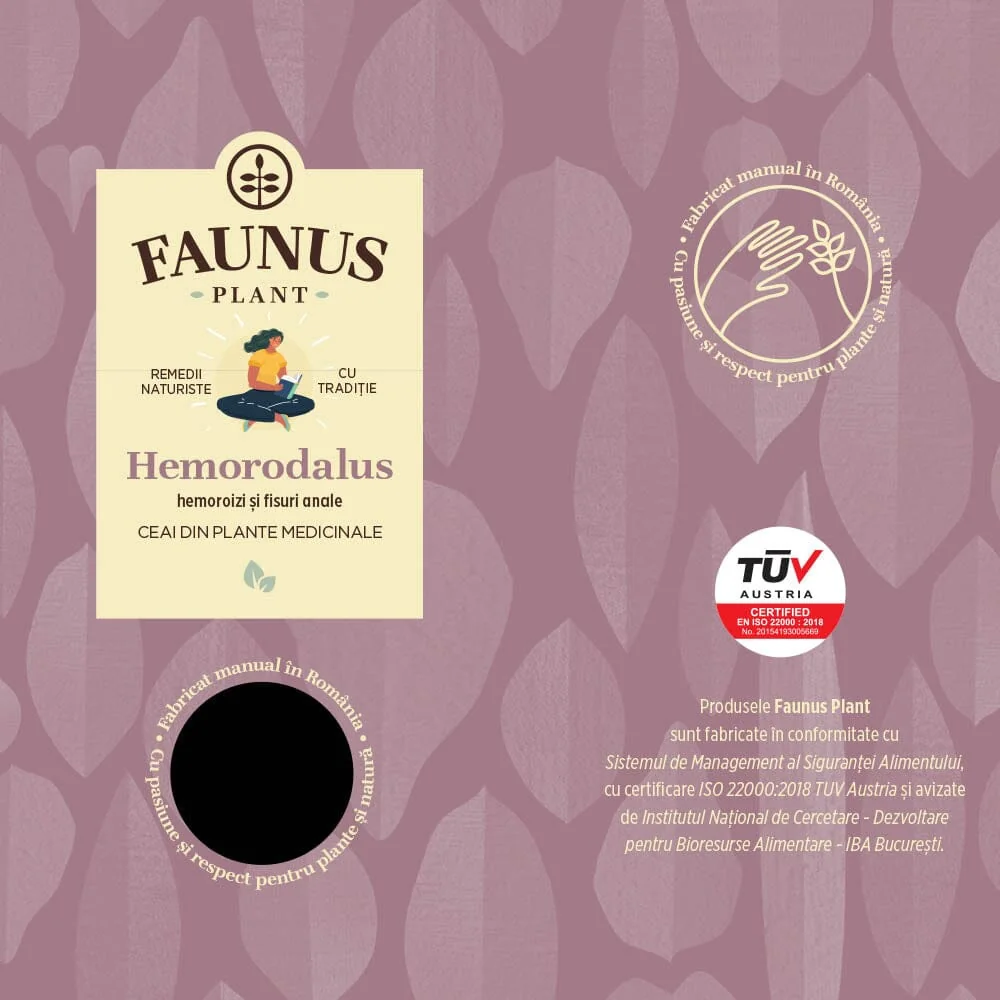 Ceai pentru hemoroizi Hemorodalus, 90g, Faunus Plant