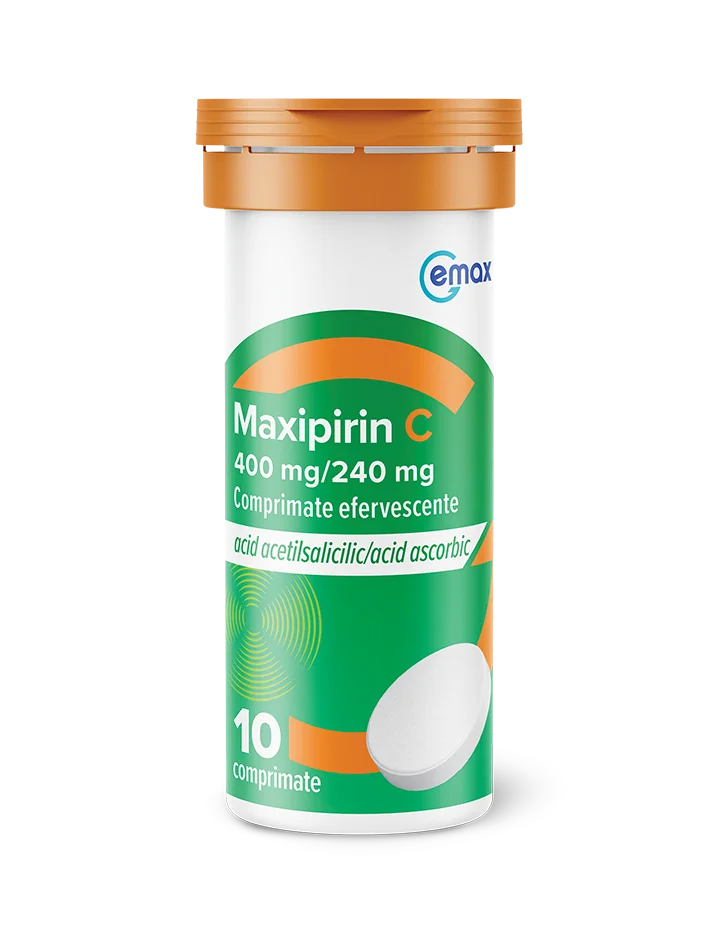 Maxipirin C 400mg/240mg, 10 comprimate efervescente