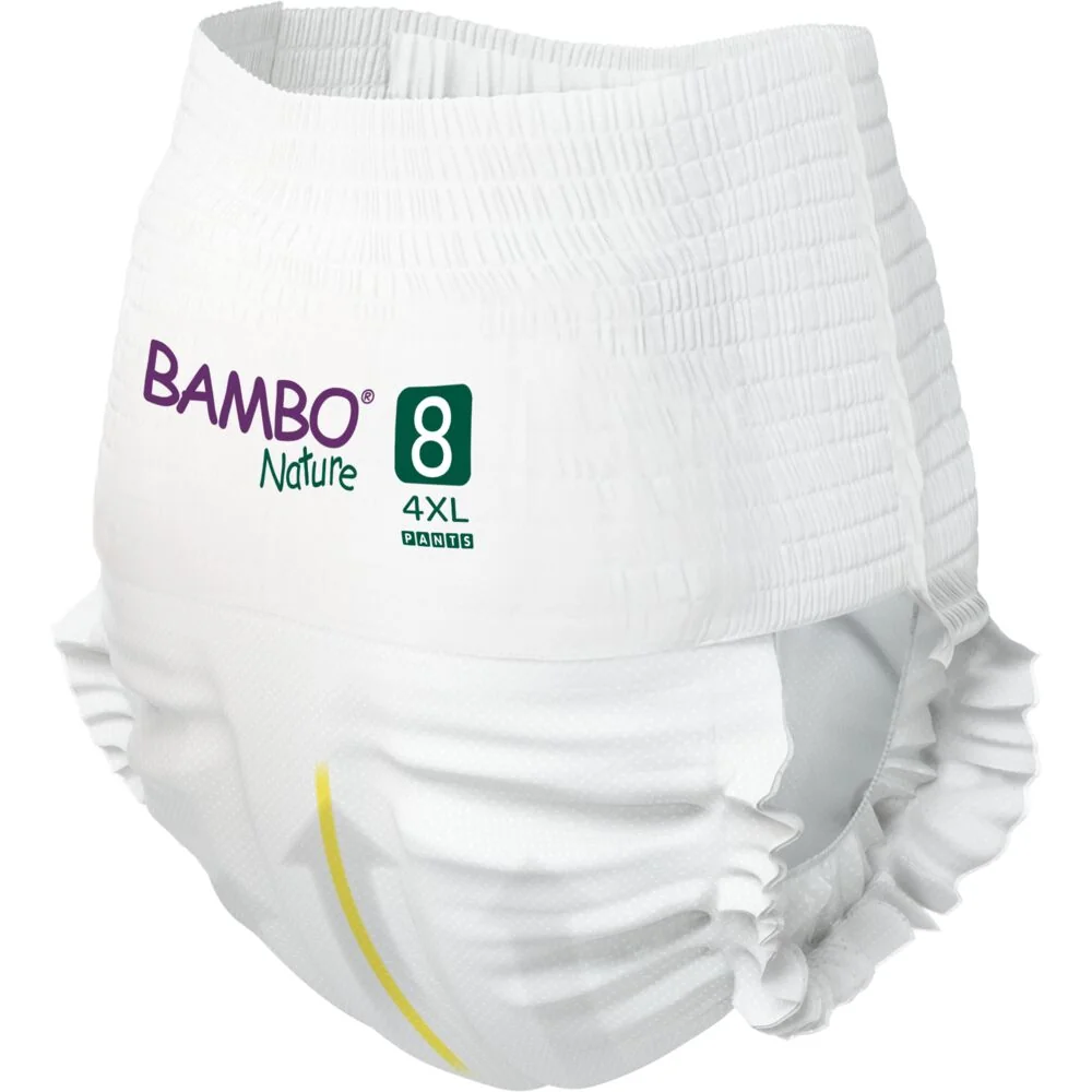 Scutece Eco Premium 19+ kg Marimea 8, 16 bucati, Bambo Nature