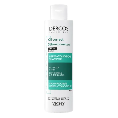 Sampon pentru par gras Oil Correct Dercos, 200ml, Vichy
