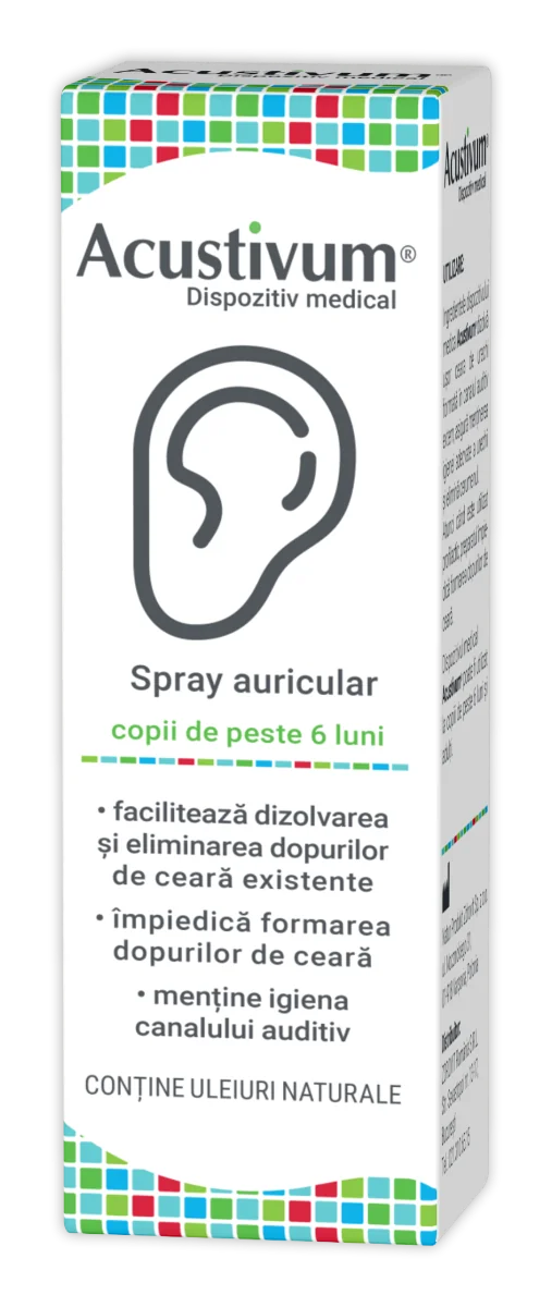 Spray auricular Acustivum, 20ml, Zdrovit