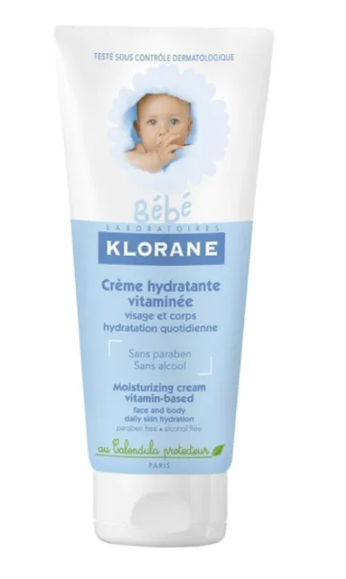 Crema hidratanta pentru masaj pentru bebelusi, 200ml, Klorane Bebe