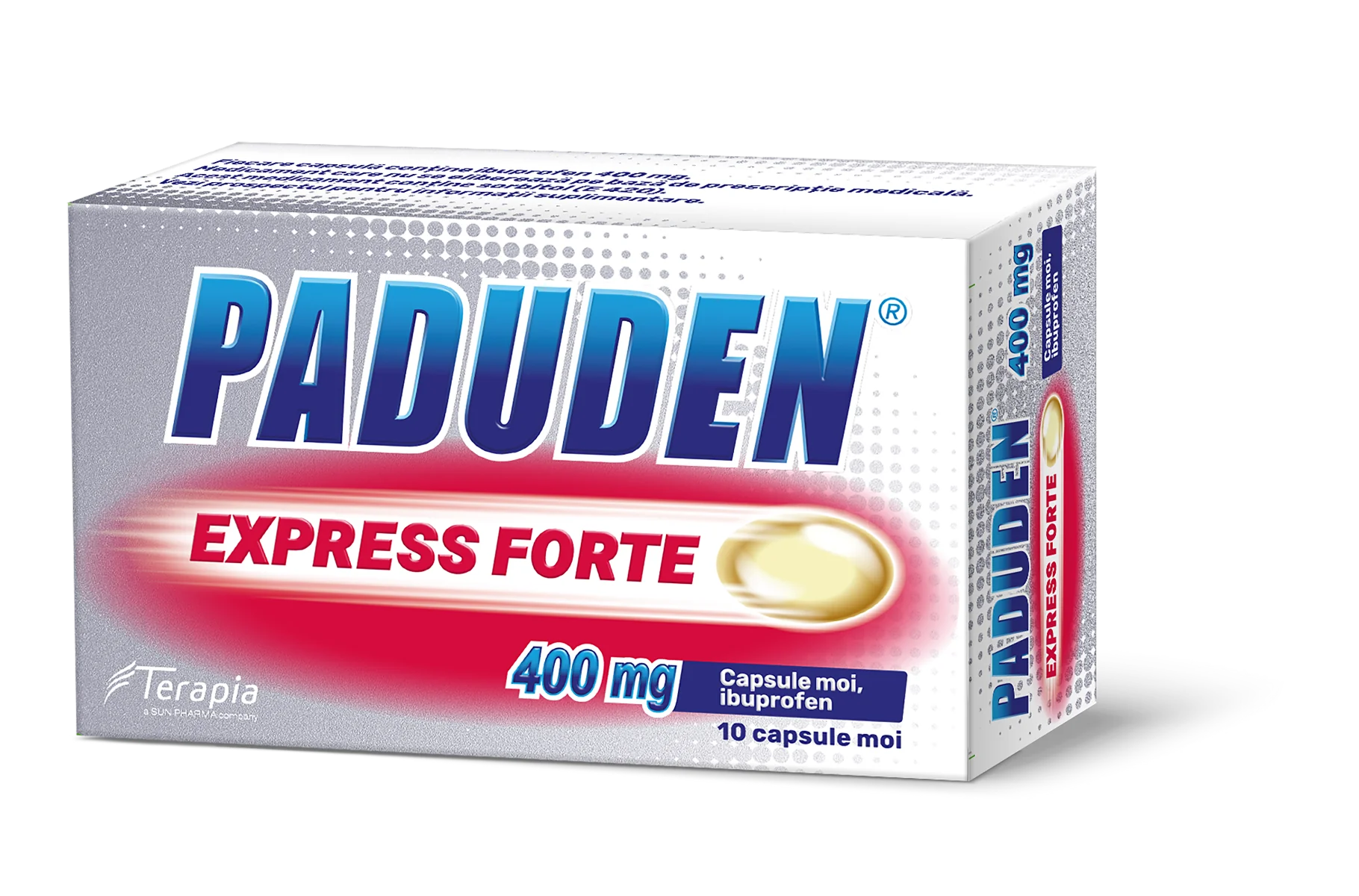 Paduden Express Forte 400mg, 10 capsule moi, Terapia