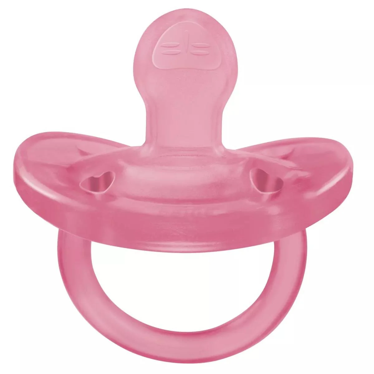 Suzeta anatomica din silicon PhysioSoft 16-36 luni Roz, 1 bucata, Chicco