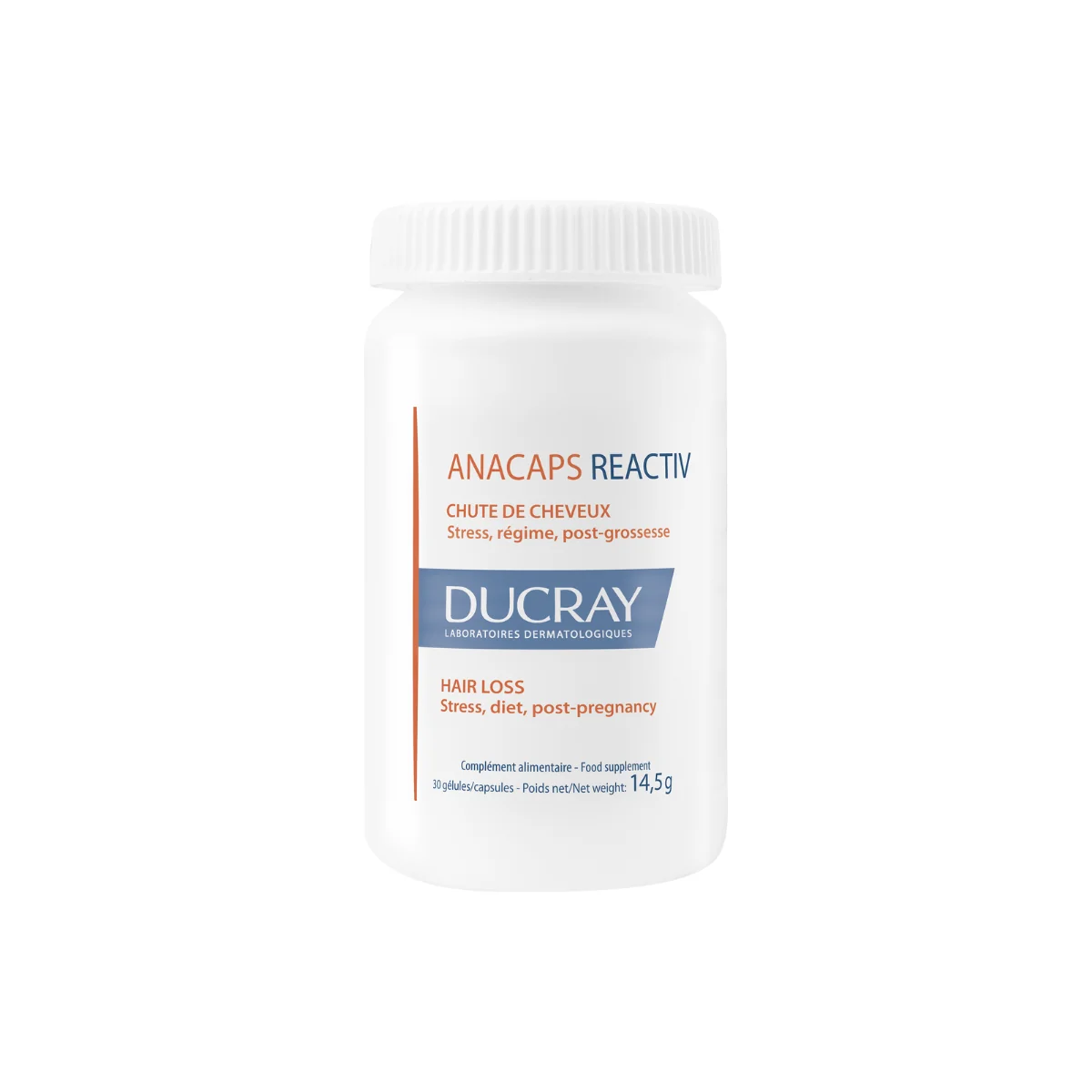 Anacaps Reactiv pentru par si unghii, 30 capsule, Ducray