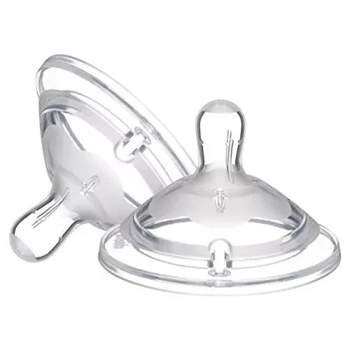 Set tetine din silicon cu flux rapid Natural Feeling 6 luni+, 1 bucata, Chicco