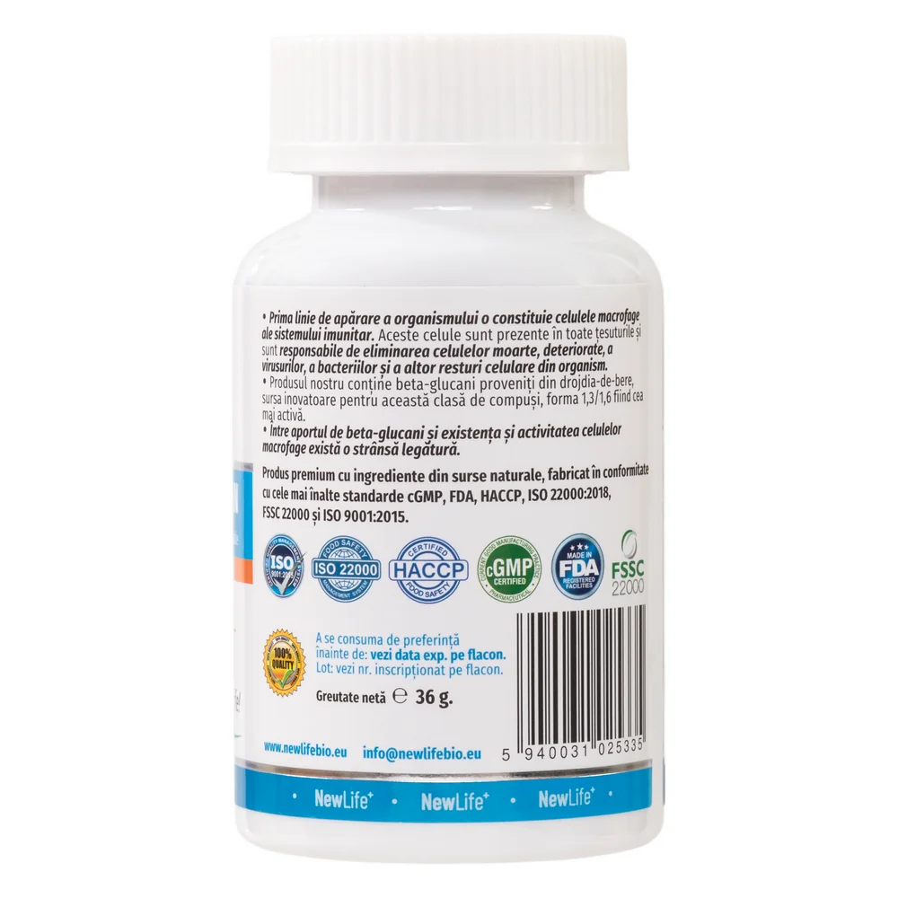 Beta Glucan 250mg, 60 capsule, NewLife