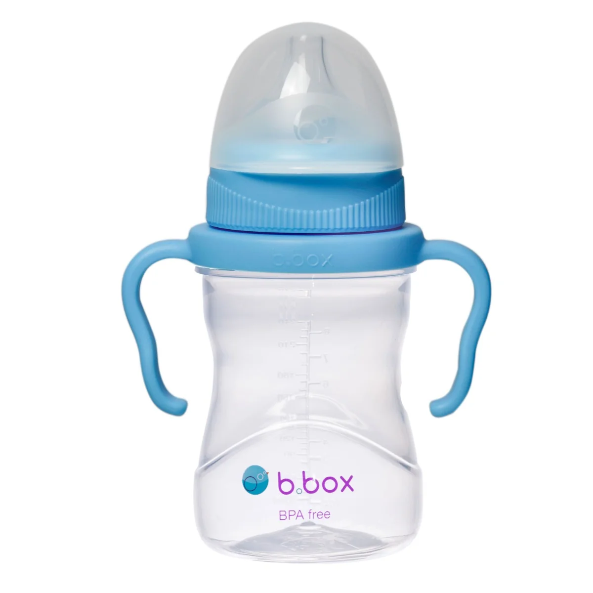 Cana cu 4 capace pentru +4 luni Albastru, 240ml, Bbox