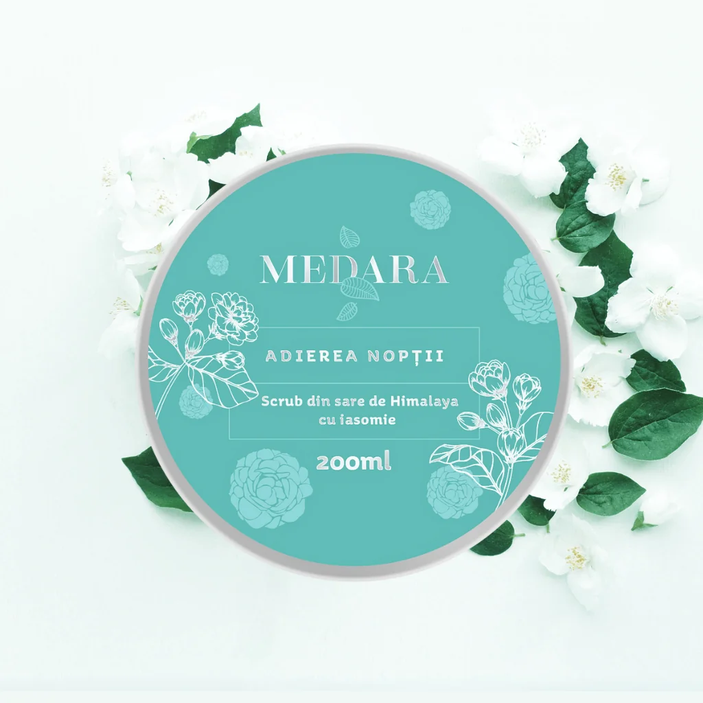 Scrub cu sare de Himalaya si iasomie Adierea Noptii, 200ml, Medara